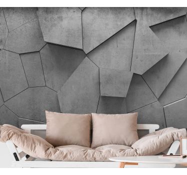 3D Fototapete Betonwand textur - TenStickers