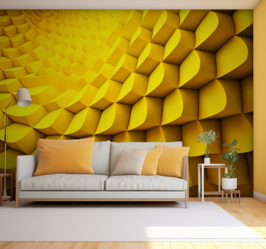 Fototapete 3D futuristische geometrie - TenStickers