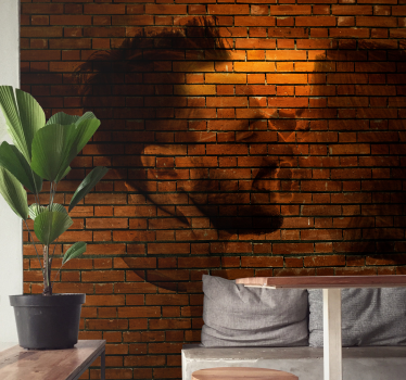 3D Fototapete Ziegel strukturiertes foto anpassbar - TenStickers