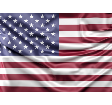 Fototapete hochzeit wellen der amerikanischen flagge - TenStickers
