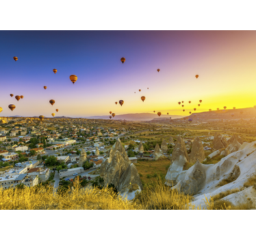 Heißluftballons über Kappadokien Fototapete - TenStickers