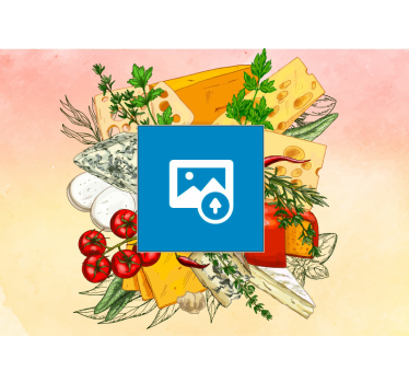 Fototapete Küche käse-oliven-medley - TenStickers