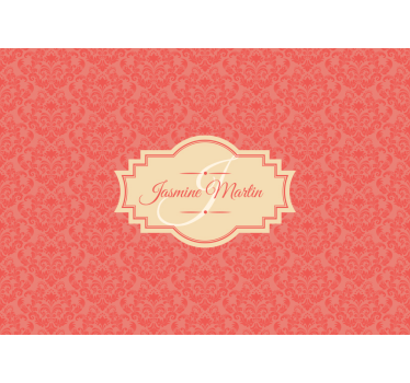 Fototapete vintage elegantes namensdesign - TenStickers