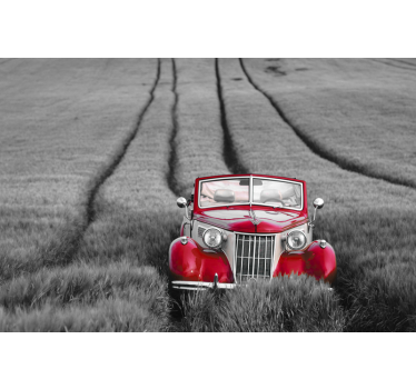 Fototapete Auto Rostrotes auto vintage - TenStickers