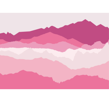 Fototapete Berg Rosa berge - TenStickers