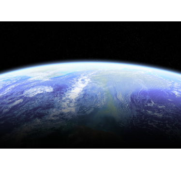 Weltraum Fototapete Satellitenbild der erde - TenStickers