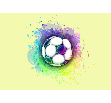 Fototapete für Jugendzimmer Fußballspritzen - TenStickers
