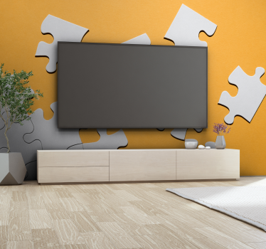 Puzzelteile 3D Tapete - TenStickers
