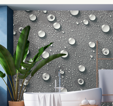Fototapete Bad Badezimmer Hintergrund mit Wasser bub - TenStickers