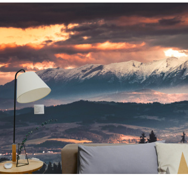 Fototapete Berg Goldene spitzenpolitur tatry - TenStickers