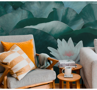 Fototapete Blumen Zen weiße lotusblume - TenStickers