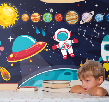 Fototapete fantasie kosmische entdeckungsreise - TenStickers