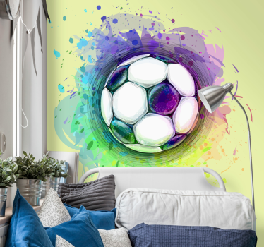 Fototapete für Jugendzimmer Fußballspritzen - TenStickers