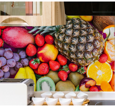 Fototapete für Küche Obstsortiment - TenStickers