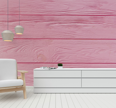 Fototapete Holzoptik Fototapete holz textur rosa farbe - TenStickers