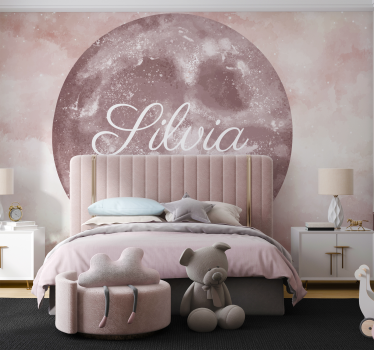Fototapete Kinderzimmer mond mit namen - TenStickers