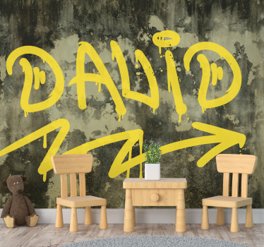 Fototapete Kunst Name graffiti - TenStickers