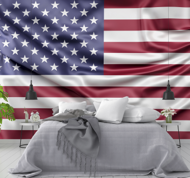 Fototapete hochzeit wellen der amerikanischen flagge - TenStickers