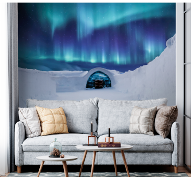 Fototapete Städte und Länder Eishotel schweden - TenStickers