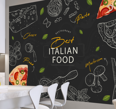 Küche Fototapete Italienische Lebensmittel - TenStickers