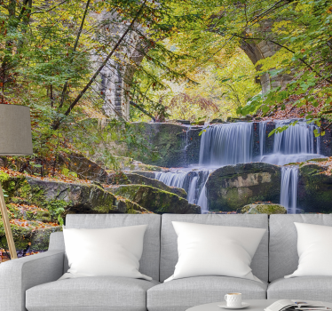 Fototapete wasserfall ruhige wasserfallkaskaden - TenStickers