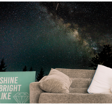 Fototapete Weltraum himmlische nachtlandschaft - TenStickers