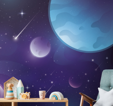Fototapete weltraum himmlische orbitalansicht - TenStickers
