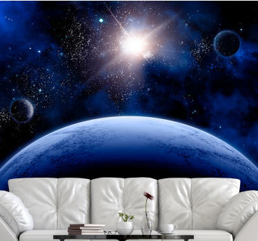 Fototapete weltraum himmlische orbitalperspektive - TenStickers