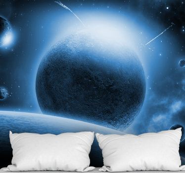 Fototapete Weltraum himmlische planetenszene - TenStickers