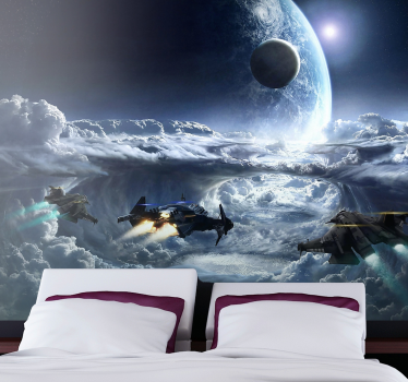 Fototapete Weltraum interstellare flugszene - TenStickers