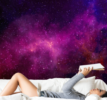 Fototapete weltraum kosmischer lila wirbel - TenStickers