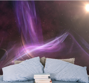 Fototapete weltraum mit kosmischen lila wirbeln - TenStickers