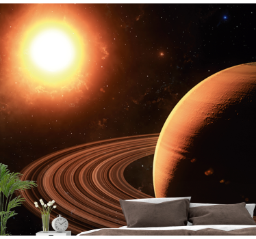 Fototapete Weltraum planetensystemszene - TenStickers