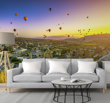 Heißluftballons über Kappadokien Fototapete - TenStickers