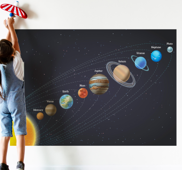 Weltraum Fototapete Design von sonnensystemen - TenStickers