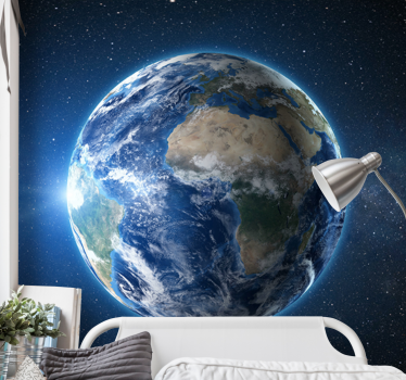 Weltraum Fototapete Planet erde im weltraum - TenStickers