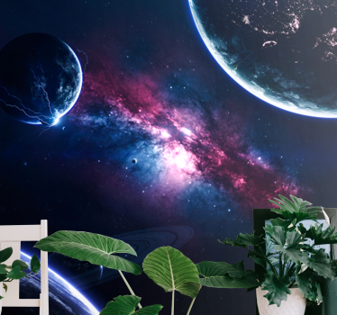 Weltraum Fototapete Planeten im universum - TenStickers
