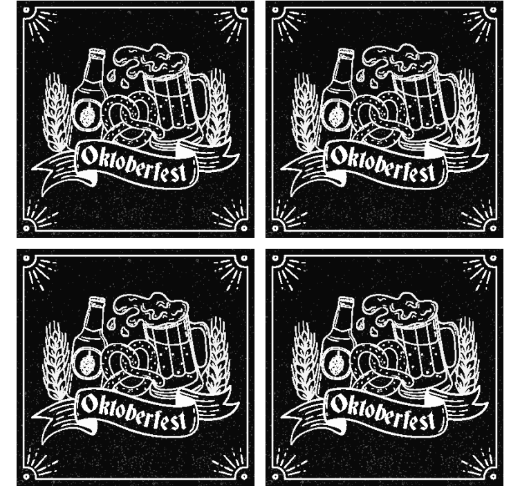 Untersetzer Bier kaltes Bier mit Namen - TenStickers