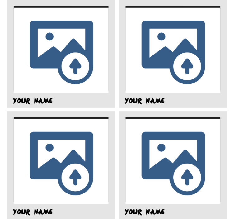 Personalisierte untersetzer als fotohalter - TenStickers