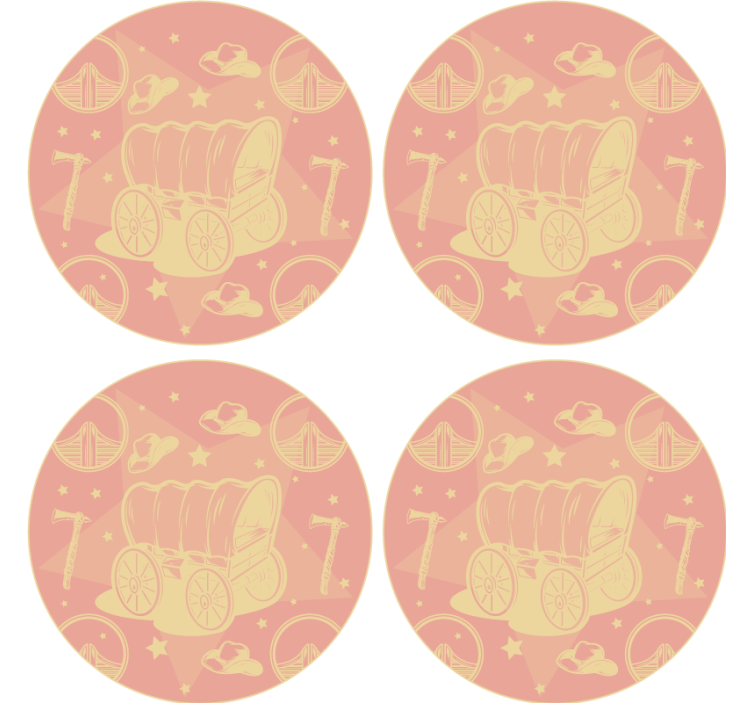 Untersetzer geek im retro wagen design - TenStickers