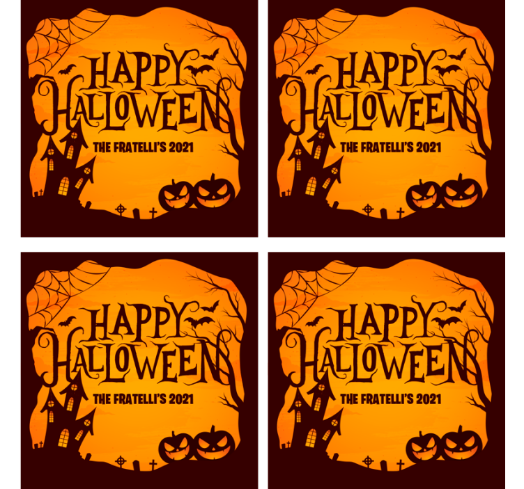 Halloween untersetzer für gruselige feiern - TenStickers