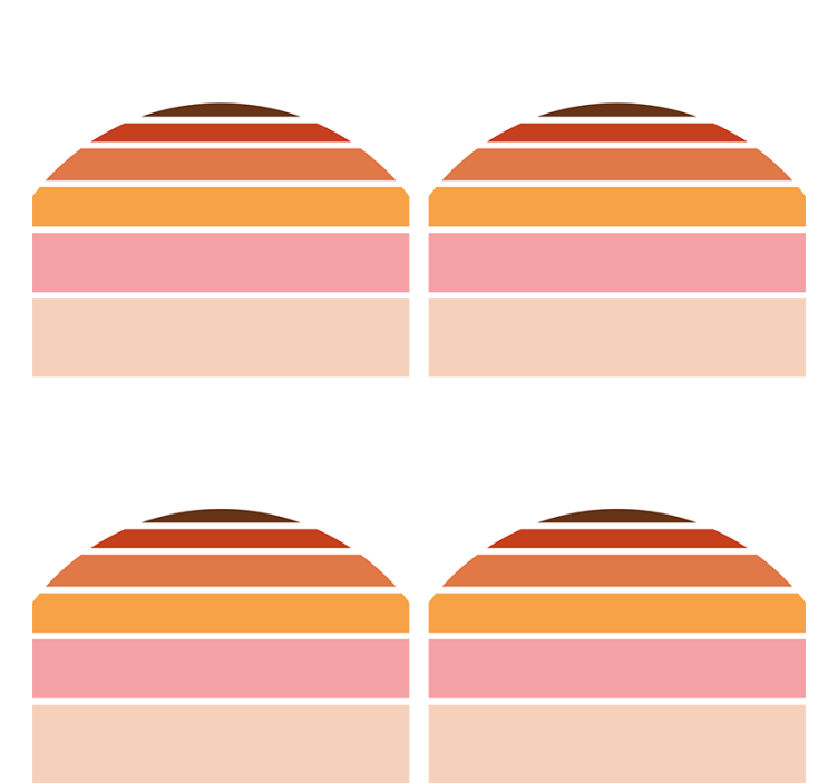 Untersetzer in geschichteten farben und formen - TenStickers