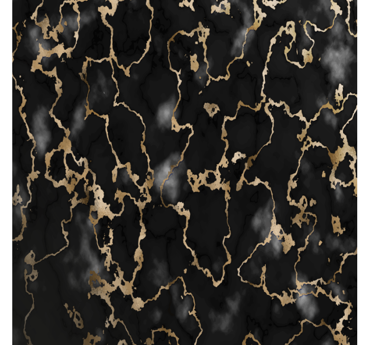 Untersetzer im eleganten schwarz-gold-muster - TenStickers