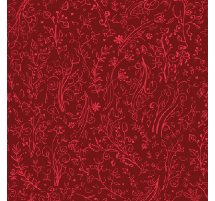 Untersetzer blumen gemusterter hintergrund - TenStickers