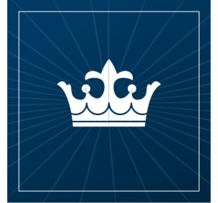 Untersetzer bier mit kronenemblem design - TenStickers