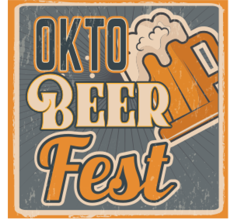 Untersetzer Bier Okto 'bier' fest - TenStickers