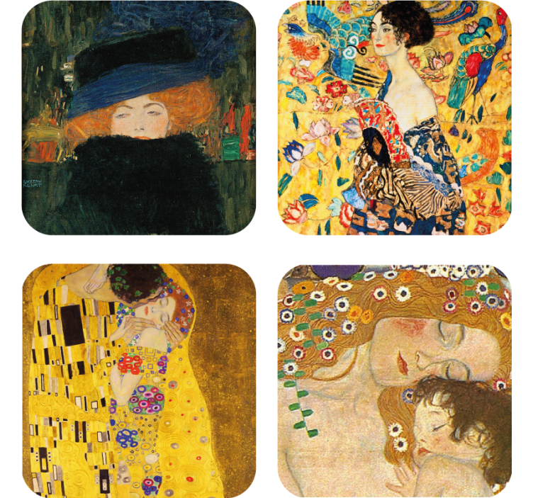 Gustav klimts kunstwerke mehr Untersetzer - TenStickers