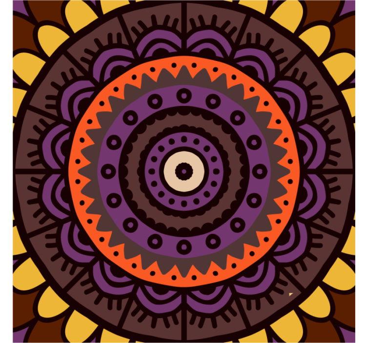 Untersetzer mit filigranem kreisdesign - TenStickers