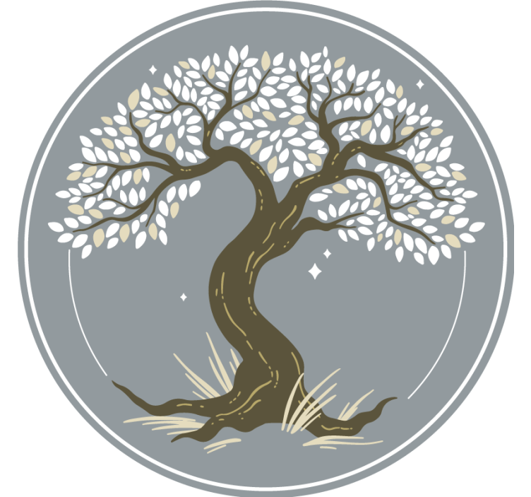 Untersetzer mit eleganter baum-silhouette - TenStickers
