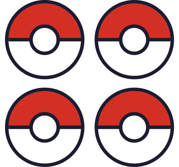 Untersetzer Freak Pokemon ball - TenStickers